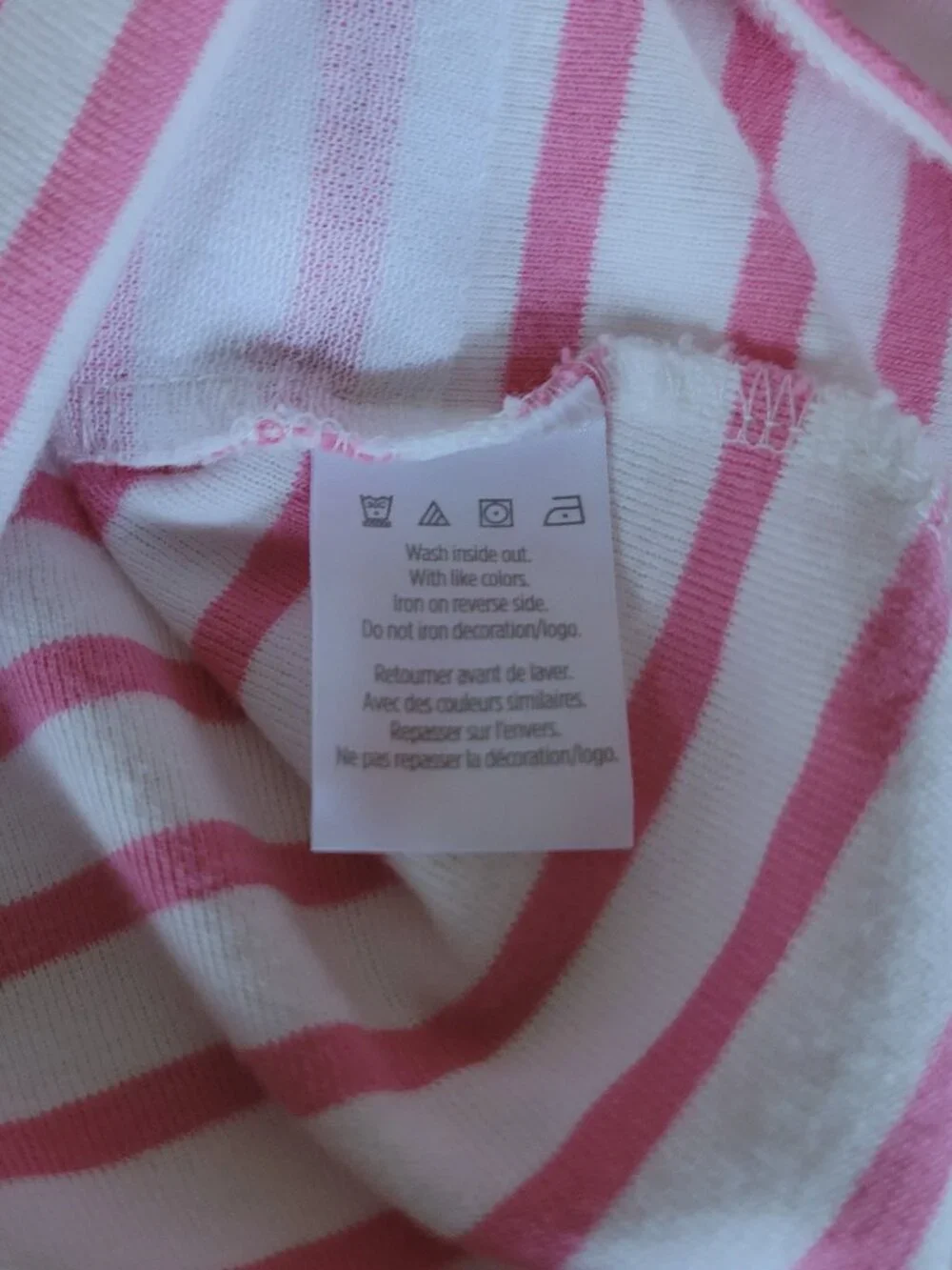 Gymboree Pink Stripe Tropical Birds Pajama Set 8